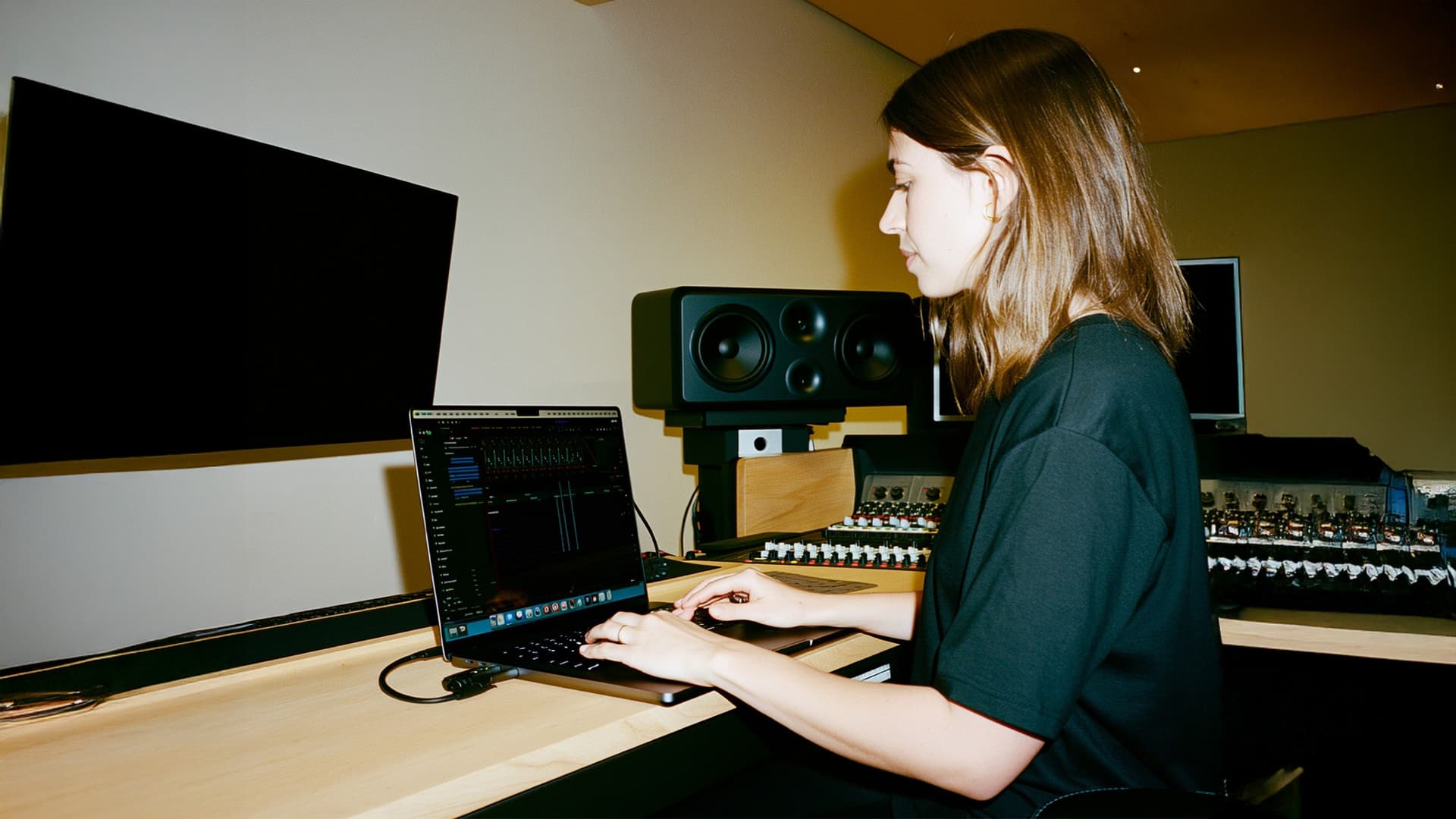 Producer in studio
